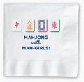 Mahjong With Mah Girls Cocktail Napkins
