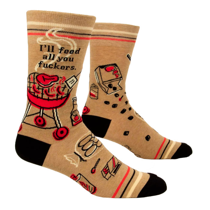 Men's Crew Socks - Feed You Fuckers
