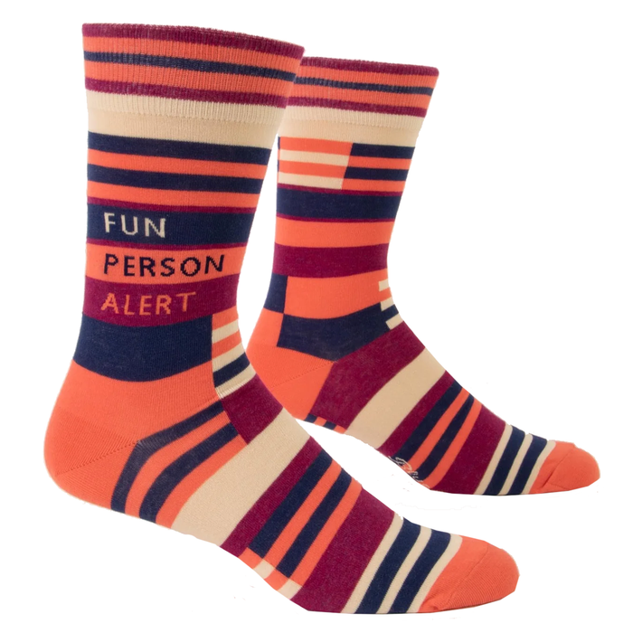Men's Crew Socks - Fun Person Alert