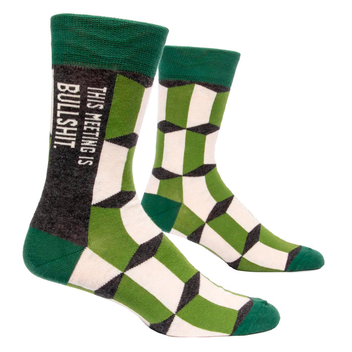 Men's Crew Socks - Meeting Is Bullshit