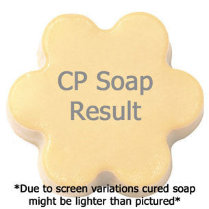 Midnight Trance Fragrance Oil in cold process soap color testing