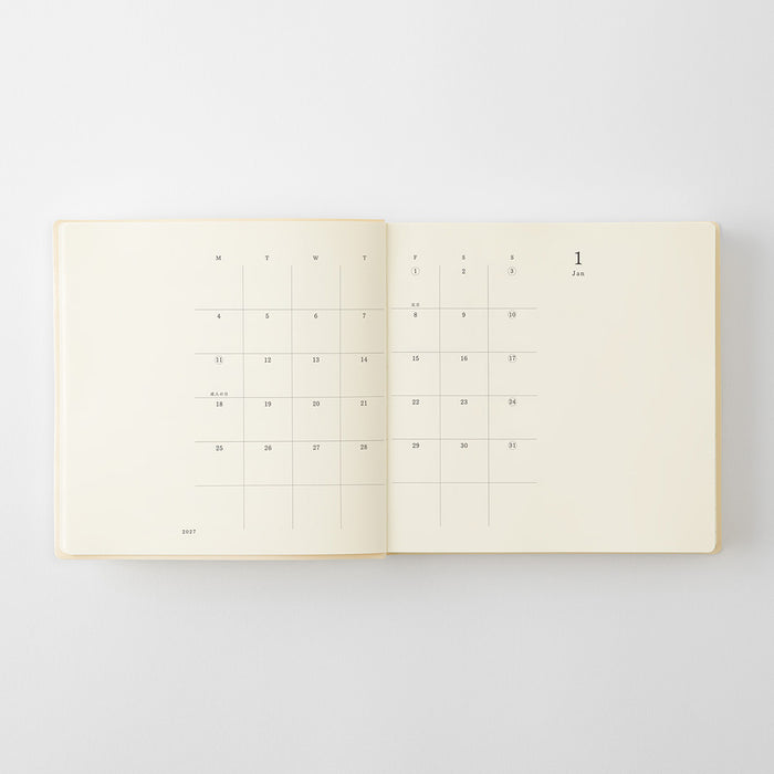 Midori MD Diary 1 Day 1 Page - A5 Square