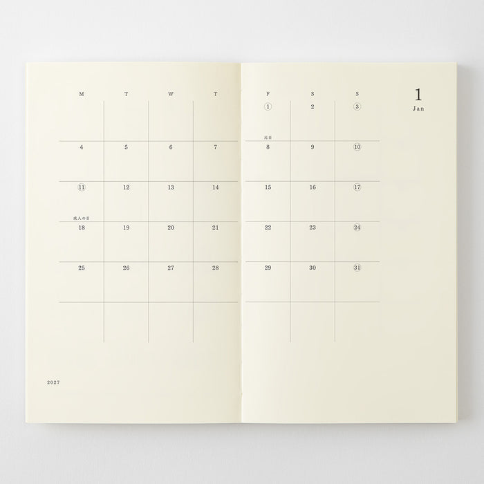 Midori MD Notebook Diary - B6 Slim