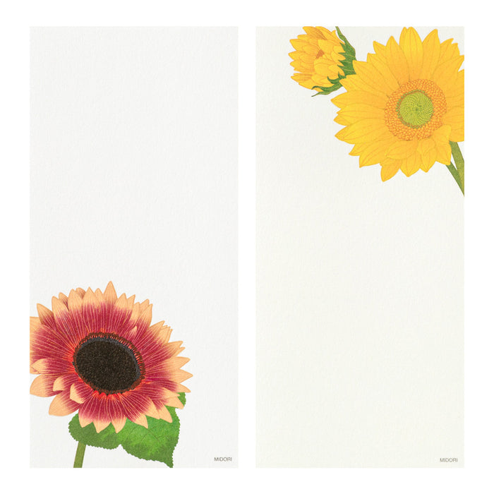 Midori Message Letter Pad - Sunflower