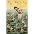 Mother's Day Babies in Ocean Card