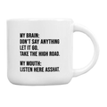 My Brain and My Mouth Mug