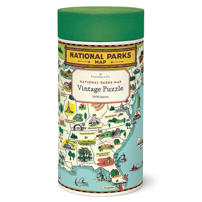National Parks Map Jigsaw Puzzle