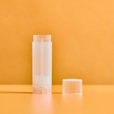 Natural Lip Balm Tubes with Caps- Oval fragrance oil bottle