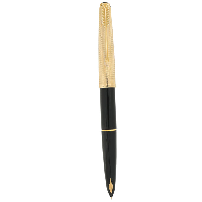 NEVER INKED 1972 PARKER 61 CONSORT CONVERTER FILLER 14K MED NIB FOUNTAIN PEN MINT OFFERED BY ANTIQUE DIGGER