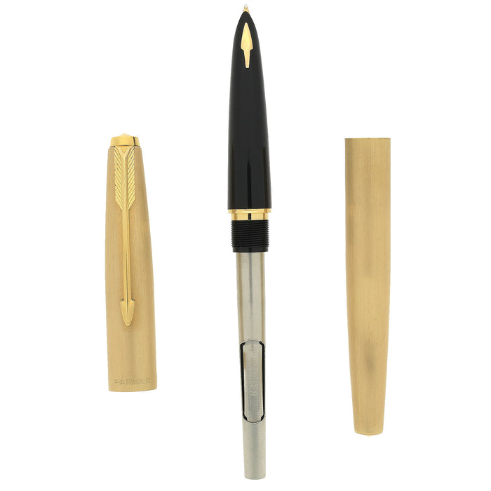 NEVER INKED 1975 PARKER 61 CIRRUS CLOUD SERIES CONVERTER FILLER 18K M NIB FOUNTAIN PEN OFFERED BY ANTIQUE DIGGER