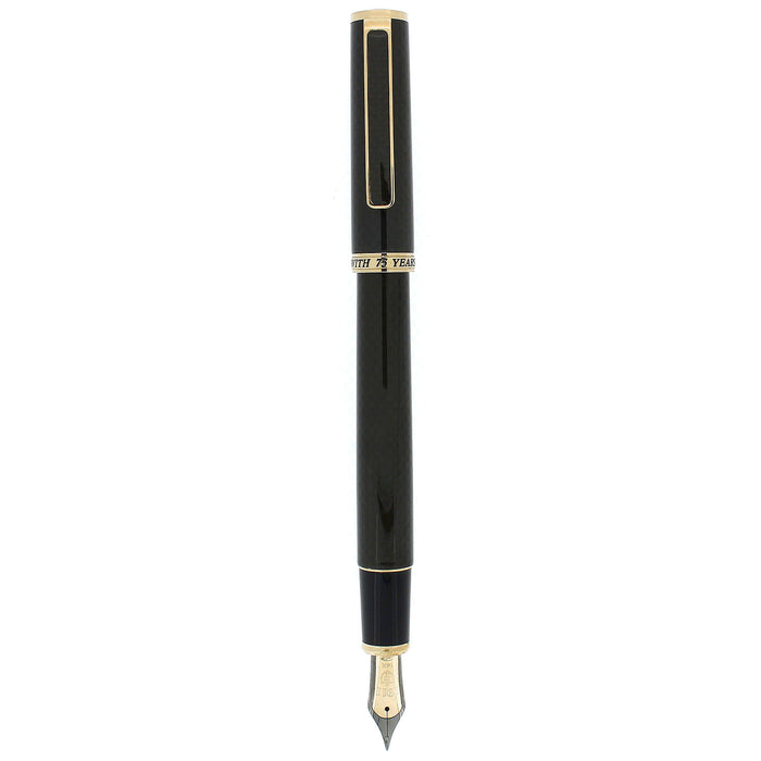 NEVER INKED 1986 SAILOR 75TH ANNIVERSARY CARBON FIBER FOUNTAIN PEN OFFERED BY ANTIQUE DIGGER