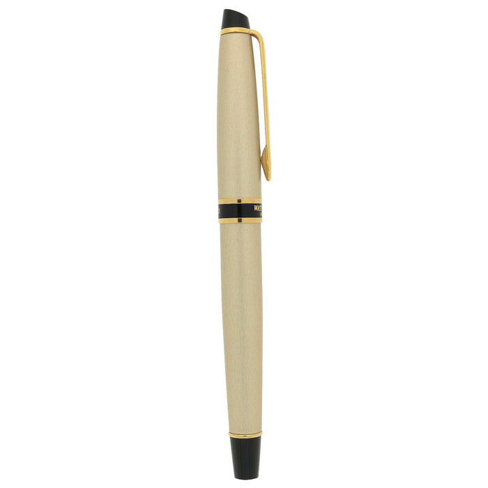 NEVER INKED 2000 WATERMAN EXPERT II CHAMPAGNE & GOLD TRIM MEDIUM NIB FOUNTAIN PEN OFFERED BY ANTIQUE DIGGER