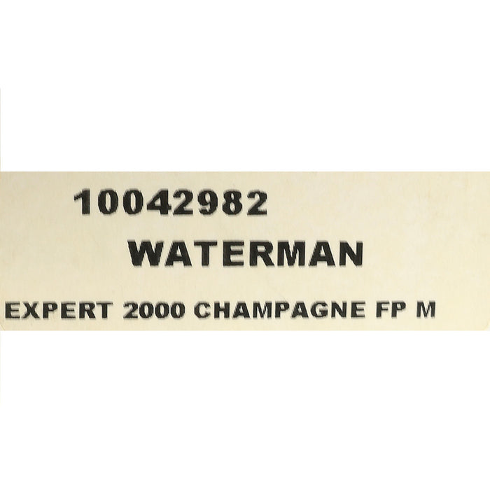 NEVER INKED 2000 WATERMAN EXPERT II CHAMPAGNE & GOLD TRIM MEDIUM NIB FOUNTAIN PEN OFFERED BY ANTIQUE DIGGER