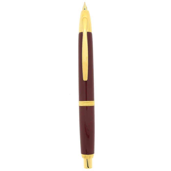NEVER INKED 2002 PILOT RED & GOLD VANISHING POINT 14K MEDIUM NIB FOUNTAIN PEN NEW IN BOX OFFERED BY ANTIQUE DIGGER