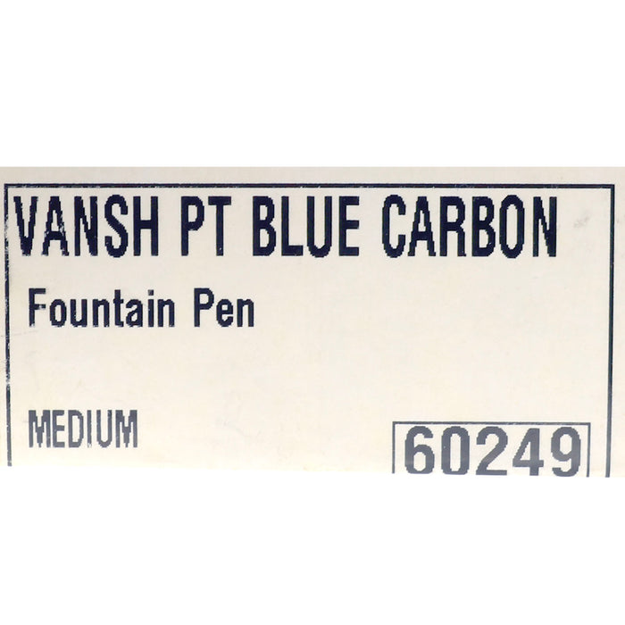 NEVER INKED 2004 PILOT BLUE CARBONESQUE VANISHING POINT 14K MEDIUM NIB FOUNTAIN PEN NEW IN BOX OFFERED BY ANTIQUE DIGGER