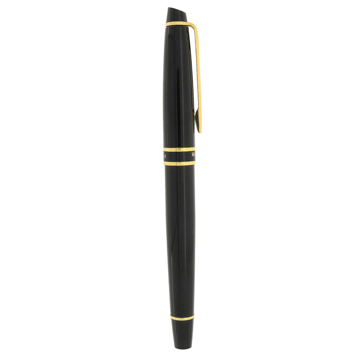 NEVER INKED 2013 WATERMAN EXPERT II POLISHED BLACK & GOLD TRIM MEDIUM NIB FOUNTAIN PEN OFFERED BY ANTIQUE DIGGER
