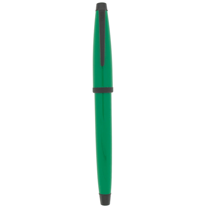 NEW IN BOX 1990S CROSS SOLO GREEN W/BLACK TRIM EXTRA FINE NIB FOUNTAIN PEN OFFERED BY ANTIQUE DIGGER
