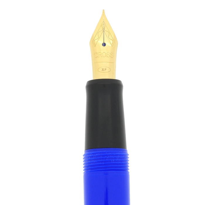 NEW IN BOX 1990S CROSS SOLO ROYAL BLUE BLACK TRIM FOUNTAIN PEN OFFERED BY ANTIQUE DIGGER
