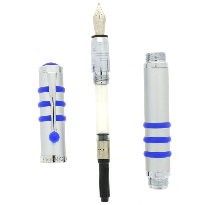 NEW IN BOX 2013 LEVENGER LS3 BLUE MEDIUM NIB FOUNTAIN PEN NEVER INKED OFFERED BY ANTIQUE DIGGER
