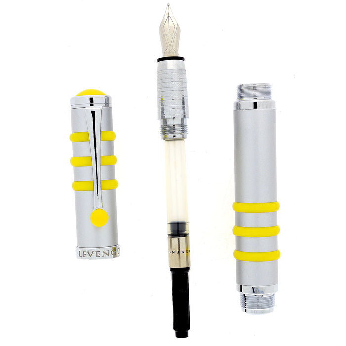 NEW IN BOX 2013 LEVENGER LS3 YELLOW MEDIUM NIB FOUNTAIN PEN NEVER INKED OFFERED BY ANTIQUE DIGGER