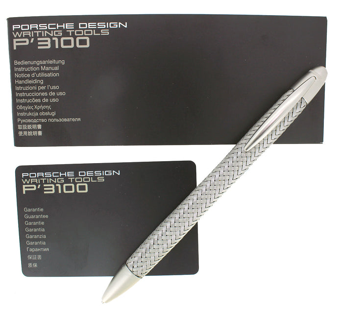 NEW IN BOX PORSCHE DESIGN P3110 MECHANICAL PENCIL STEEL BRAID BY PELIKAN OFFERED BY ANTIQUE DIGGER