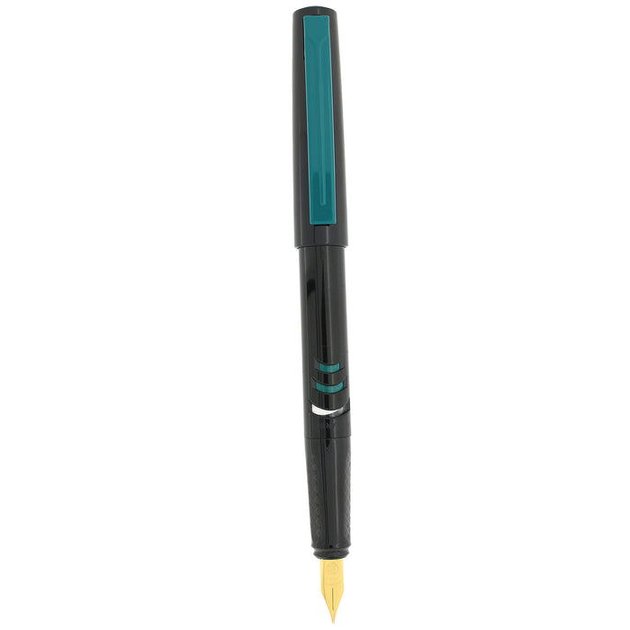 NEW OLD STOCK 1992 PELIKAN GO! M75 TURQUOISE/BLACK MEDIUM NIB FOUNTAIN PEN NEVER INKED OFFERED BY ANTIQUE DIGGER