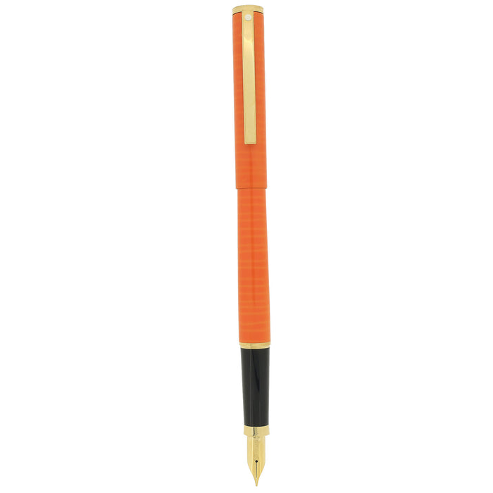 NEW OLD STOCK 1993 SHEAFFER FASHION II CADMIUM YELLOW FOUNTAIN PEN NEVER INKED OFFERED BY ANTIQUE DIGGER