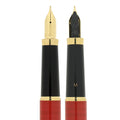 1993 SHEAFFER FASHION II RED MARBLE MODEL 291 WITH MEDIUM NIB FOUNTAIN PEN NEVER INKED OFFERED BY ANTIQUE DIGGER