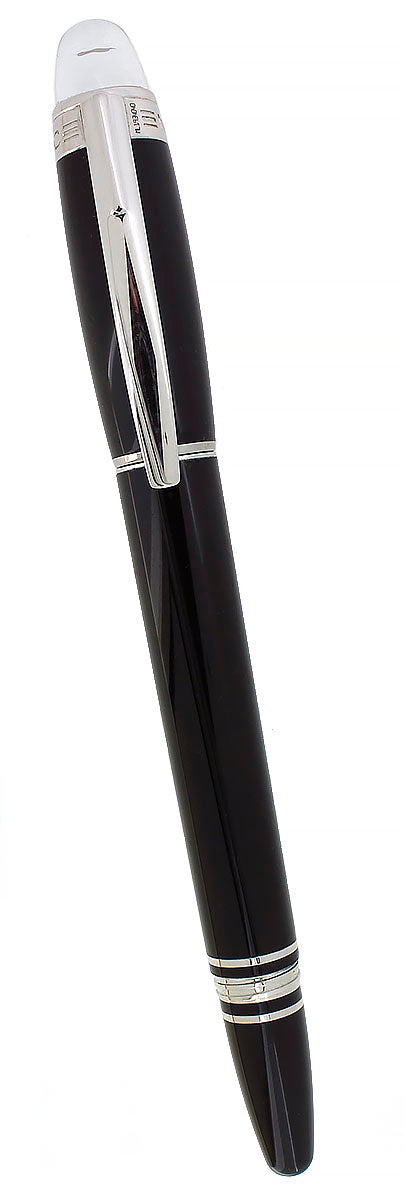 NEW OLD STOCK MONTBLANC STARWALKER PLATINUM TRIM FINELINER ROLLERBALL PEN OFFERED BY ANTIQUE DIGGER