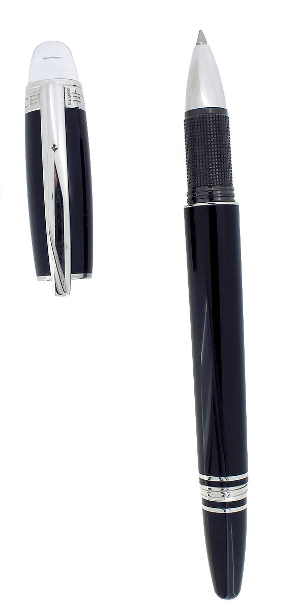 NEW OLD STOCK MONTBLANC STARWALKER PLATINUM TRIM FINELINER ROLLERBALL PEN OFFERED BY ANTIQUE DIGGER