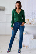 Newport High-Rise Slim Straight-Leg Jean Dark/Medium Denim