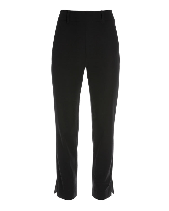 Newport Twill Pull on Crop Pant Black
