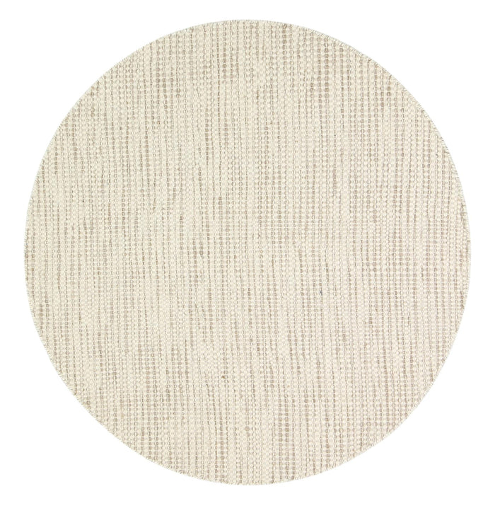 Nordic Brown Reversible Wool Round Rug