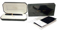 OMAS 360 JET BLACK ROLLERBALL PEN WITH GOLD TRIM NEW OLD STOCK WITH BOX AND PAPERWORK OFFERED BY ANTIQUE DIGGER