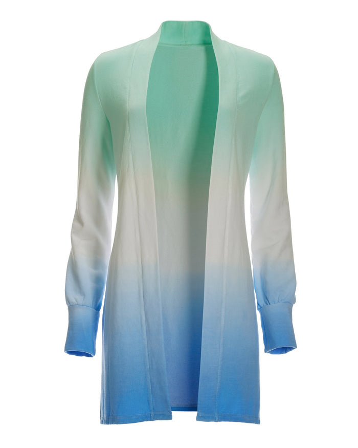 Ombre Lounge Duster Green Blue
