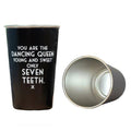 Only Seven Teeth Pint Glass - Black