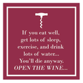 Open the Wine Cocktail Napkins