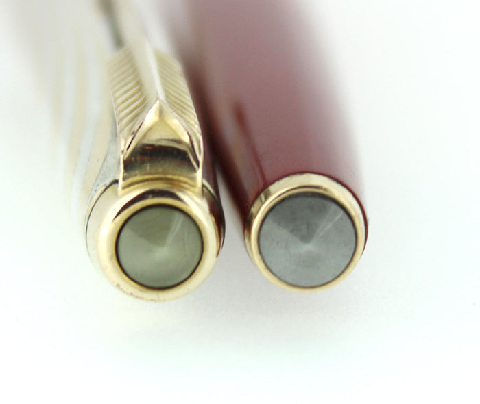 PARKER 61 FOUNTAIN PEN WITH RAINBOW CAP WITH BOX IN RESTORED CONDITION OFFERED BY ANTIQUE DIGGER