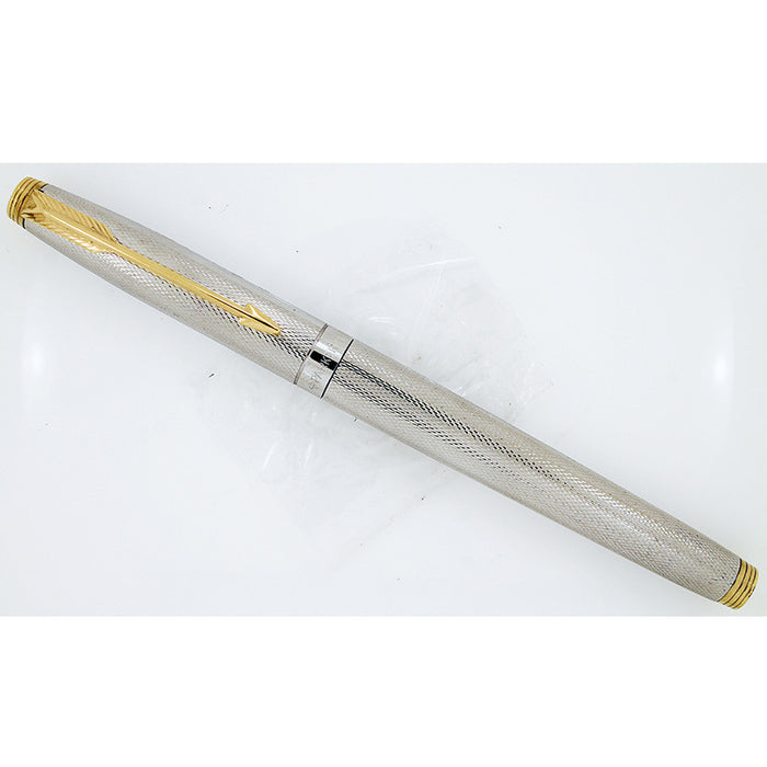 PARKER 75 GRAIN D'ORGE FOUNTAIN PEN WITH 18K GOLD MEDIUM NIB