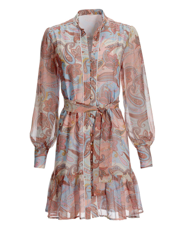 Pastel Paisley Patchwork Dress Multi