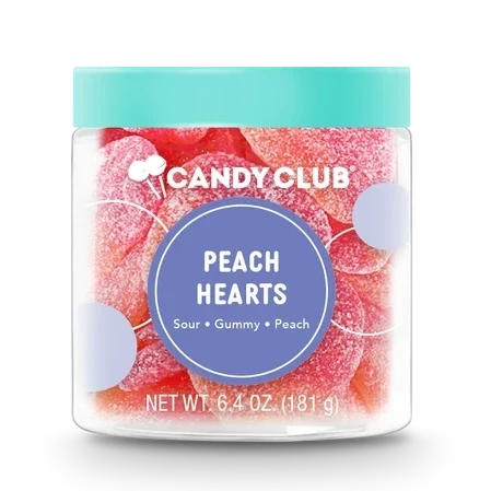 Peach Hearts Jar
