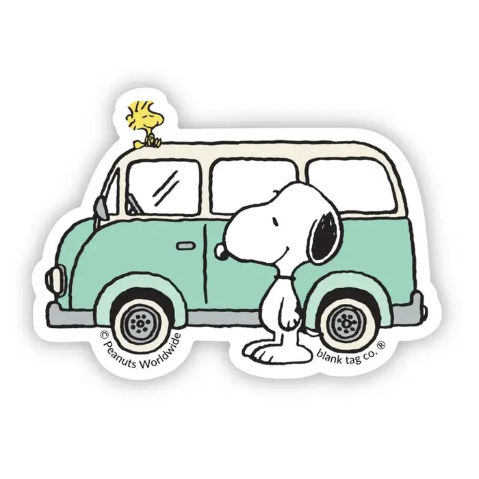 Peanuts Road Tripping Sticker