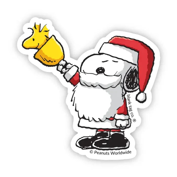 Peanuts Santa Snoopy Sticker