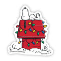 Peanuts Snoopy Doghouse Lights Sticker
