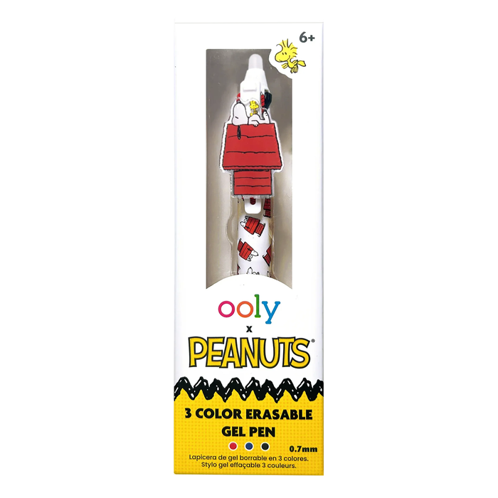 Peanuts Three Color Erasable Gel Pen