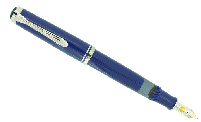 PELIKAN M605 SOUVERAN DARK BLUE FOUNTAIN PEN 14K EXTRA FINE NIB NEW OLD STOCK OFFERED BY ANTIQUE DIGGER