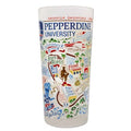 Pepperdine Collegiate Frosted Glass Tumbler