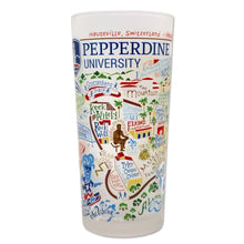 Pepperdine Collegiate Frosted Glass Tumbler