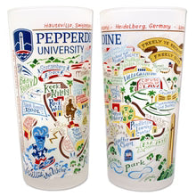Pepperdine Collegiate Frosted Glass Tumbler