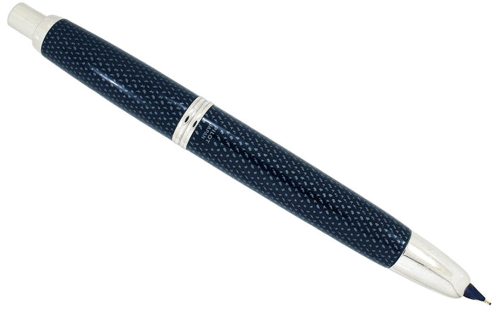 PILOT NAMIKI CARBONESQUE VANISHING POINT FOUNTAIN PEN WITH TWO NIBS MEDIUM / BROAD WITH PAPERS AND BOX OFFERED BY ANTIQUE DIGGER
